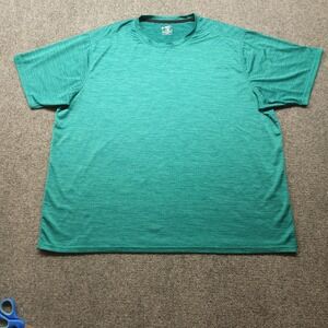 Liberty Pro Mens 3XL Teal Space Dye Performance T-Shirt Short Sleeve Activewear